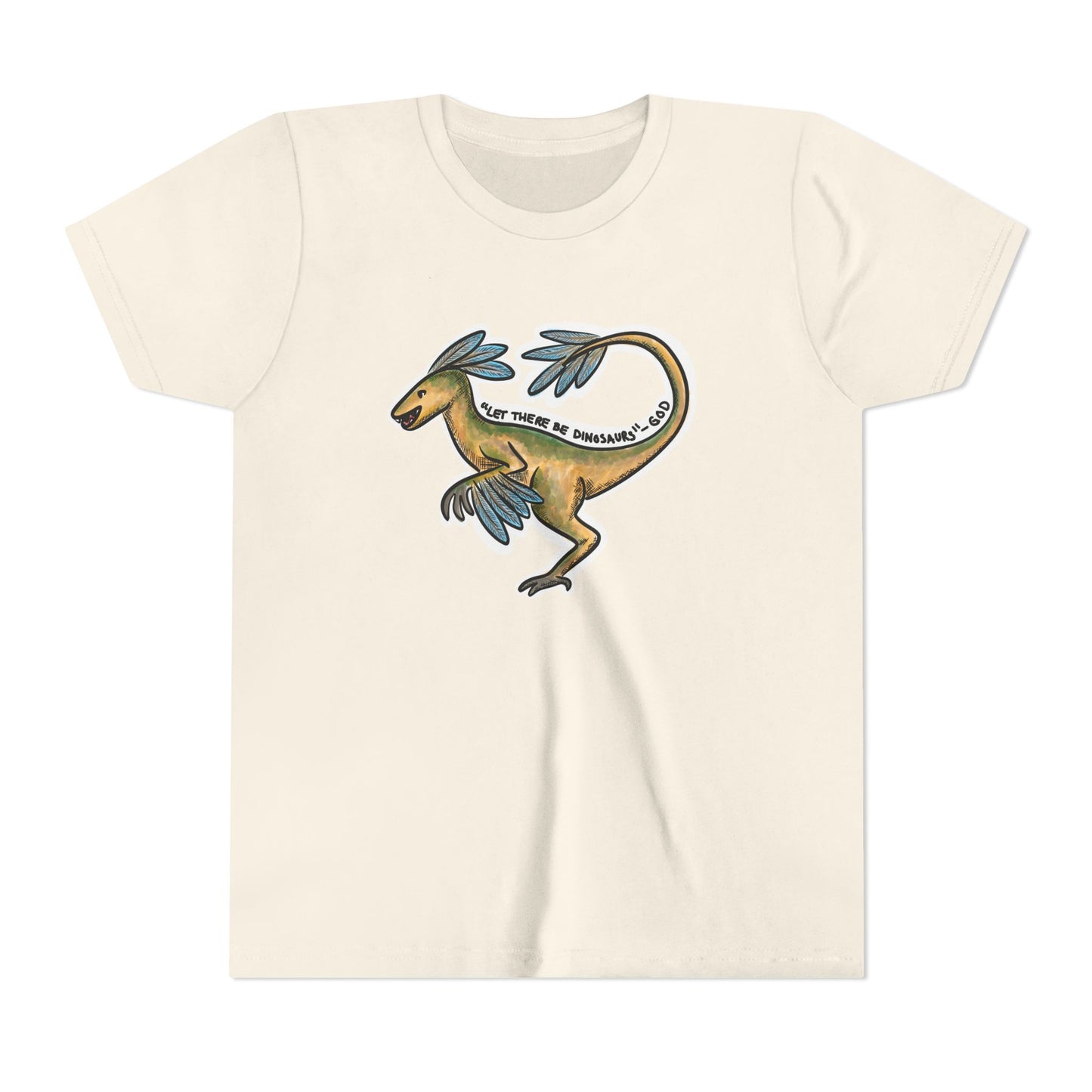 God Made Dinosaurs Youth Short Sleeve Tee