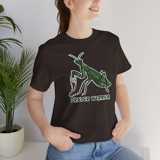 Praying Mantis Prayer Warrior Adult Tee