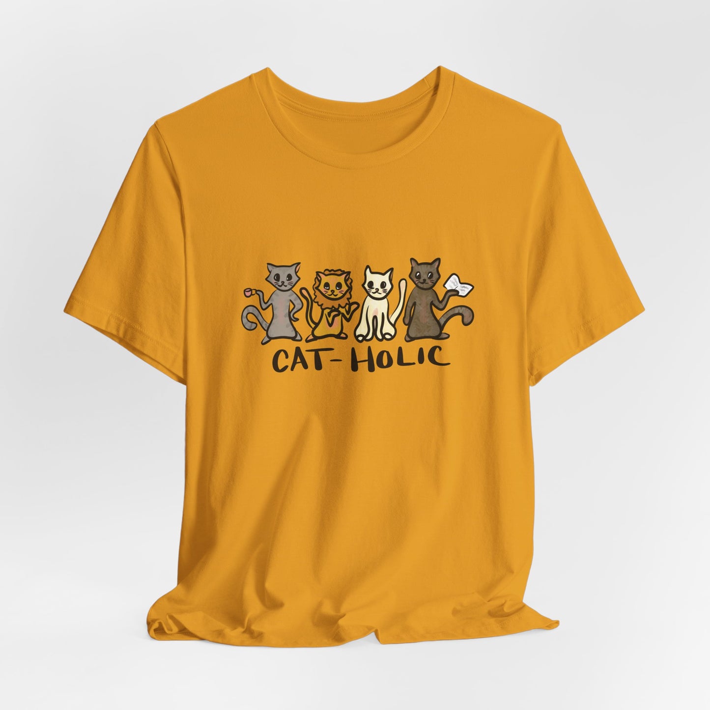 Cat-holic Short Sleeve Tee
