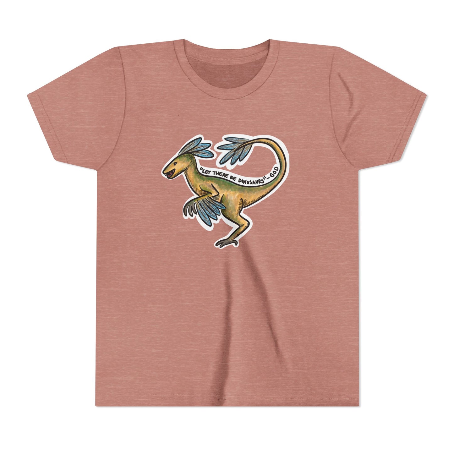 God Made Dinosaurs Youth Short Sleeve Tee