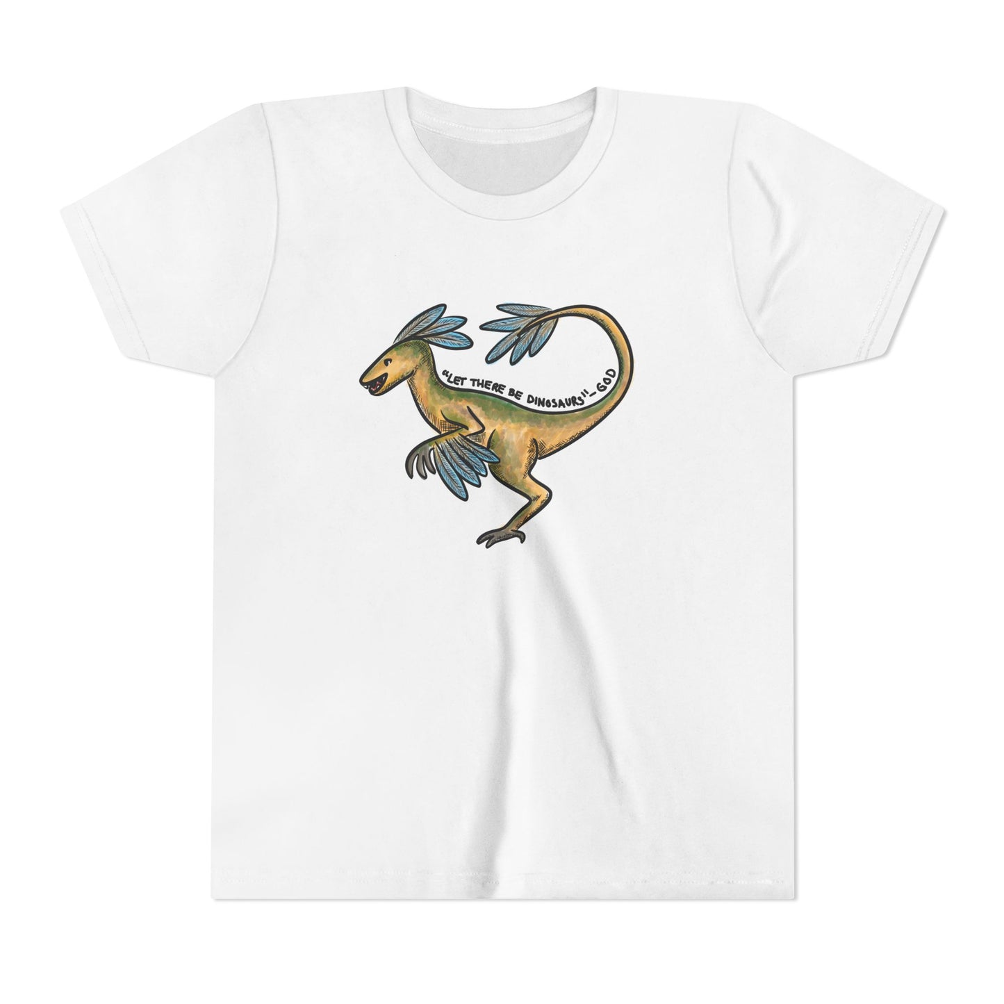 God Made Dinosaurs Youth Short Sleeve Tee
