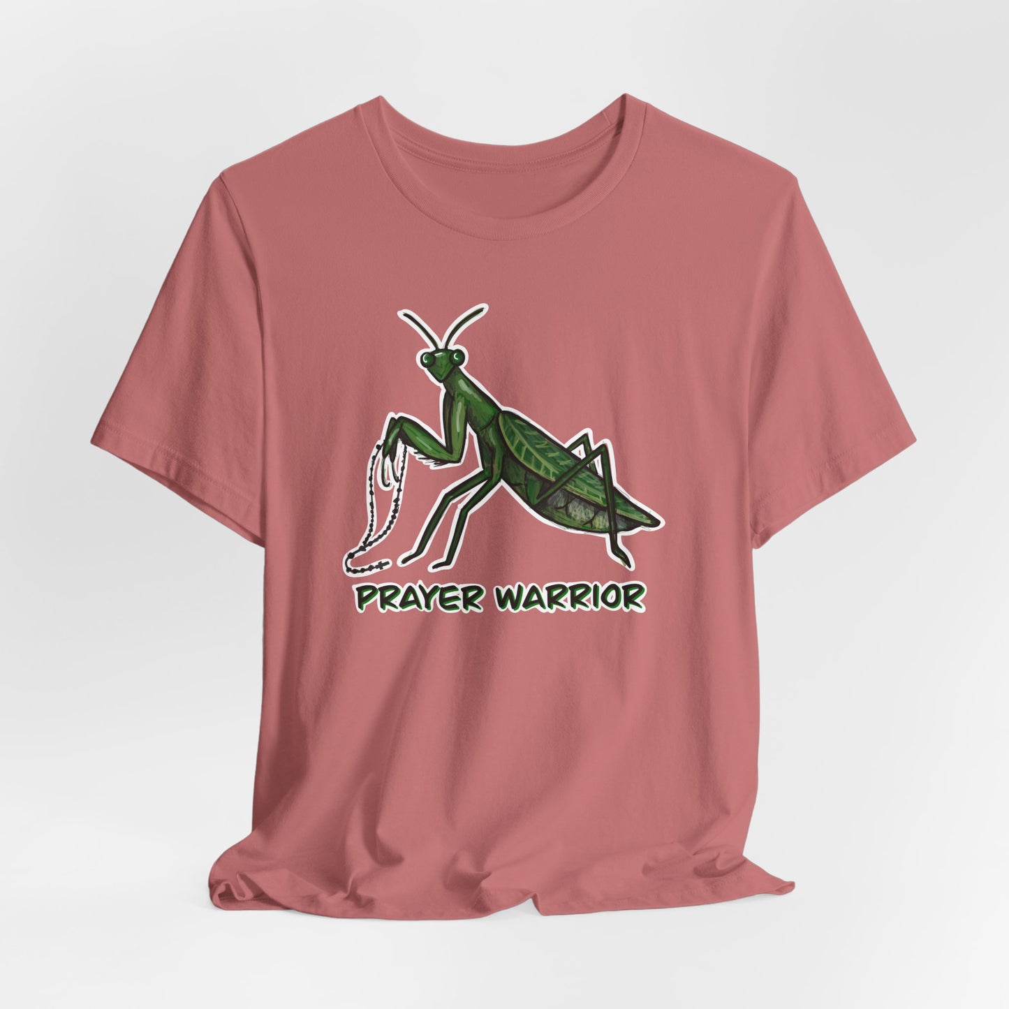 Praying Mantis Prayer Warrior Adult Tee