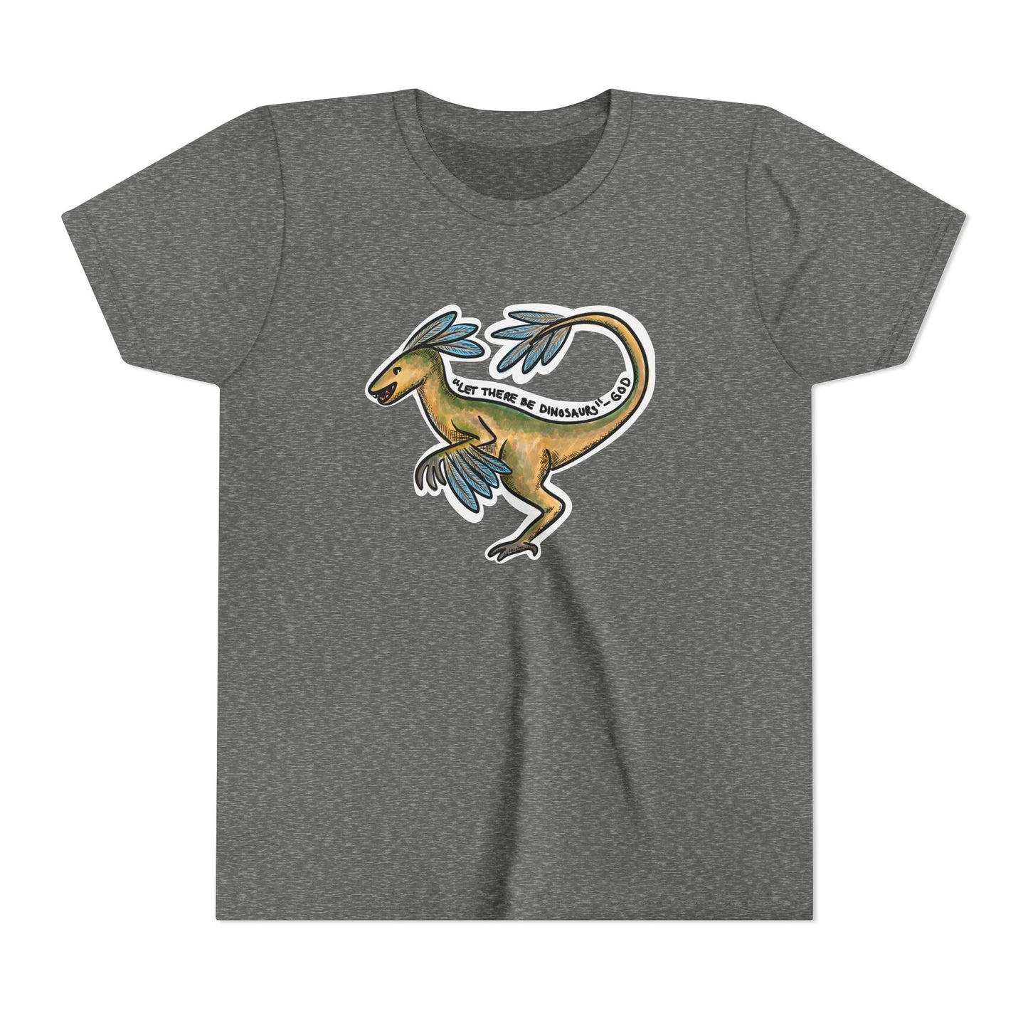 God Made Dinosaurs Youth Short Sleeve Tee