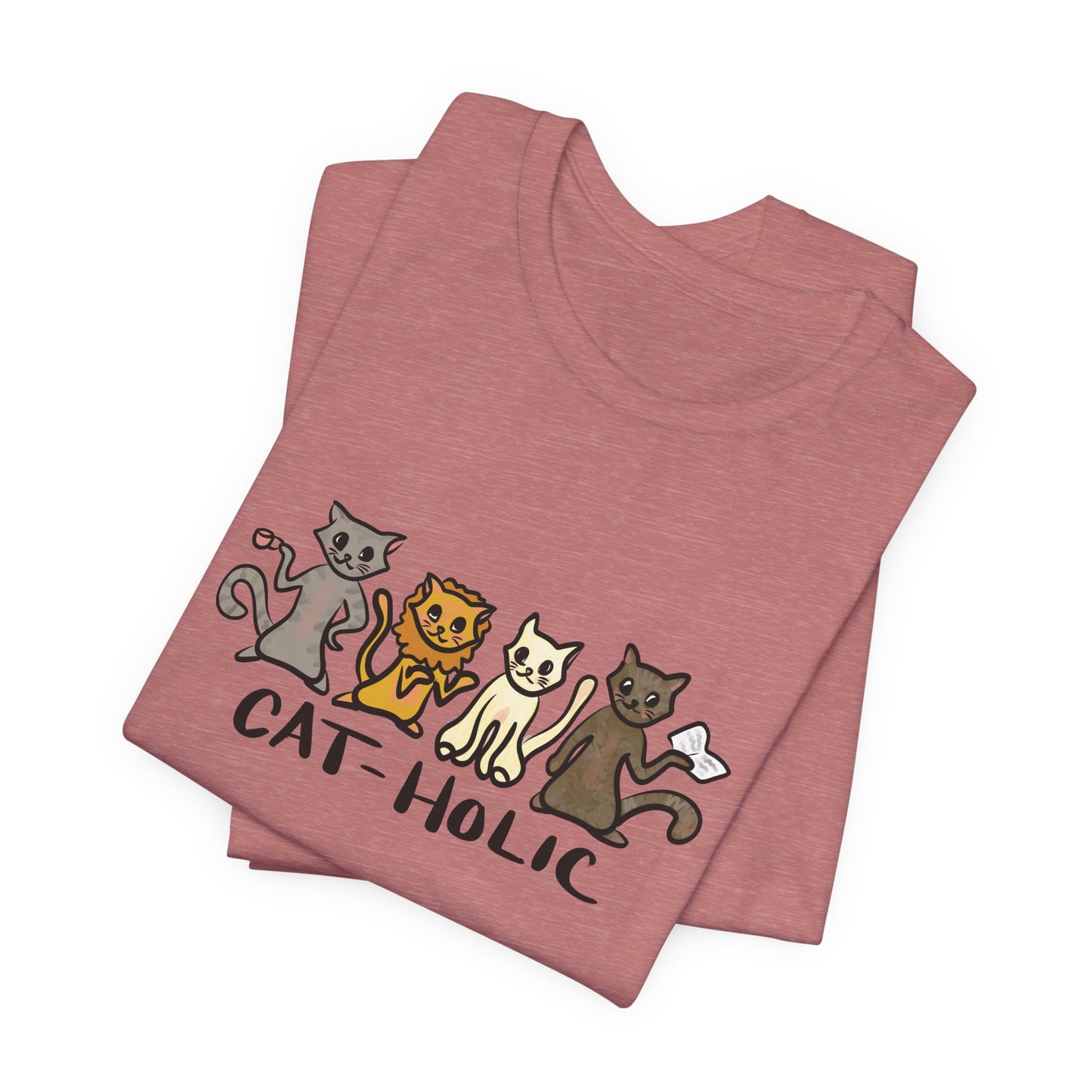 Cat-holic Short Sleeve Tee