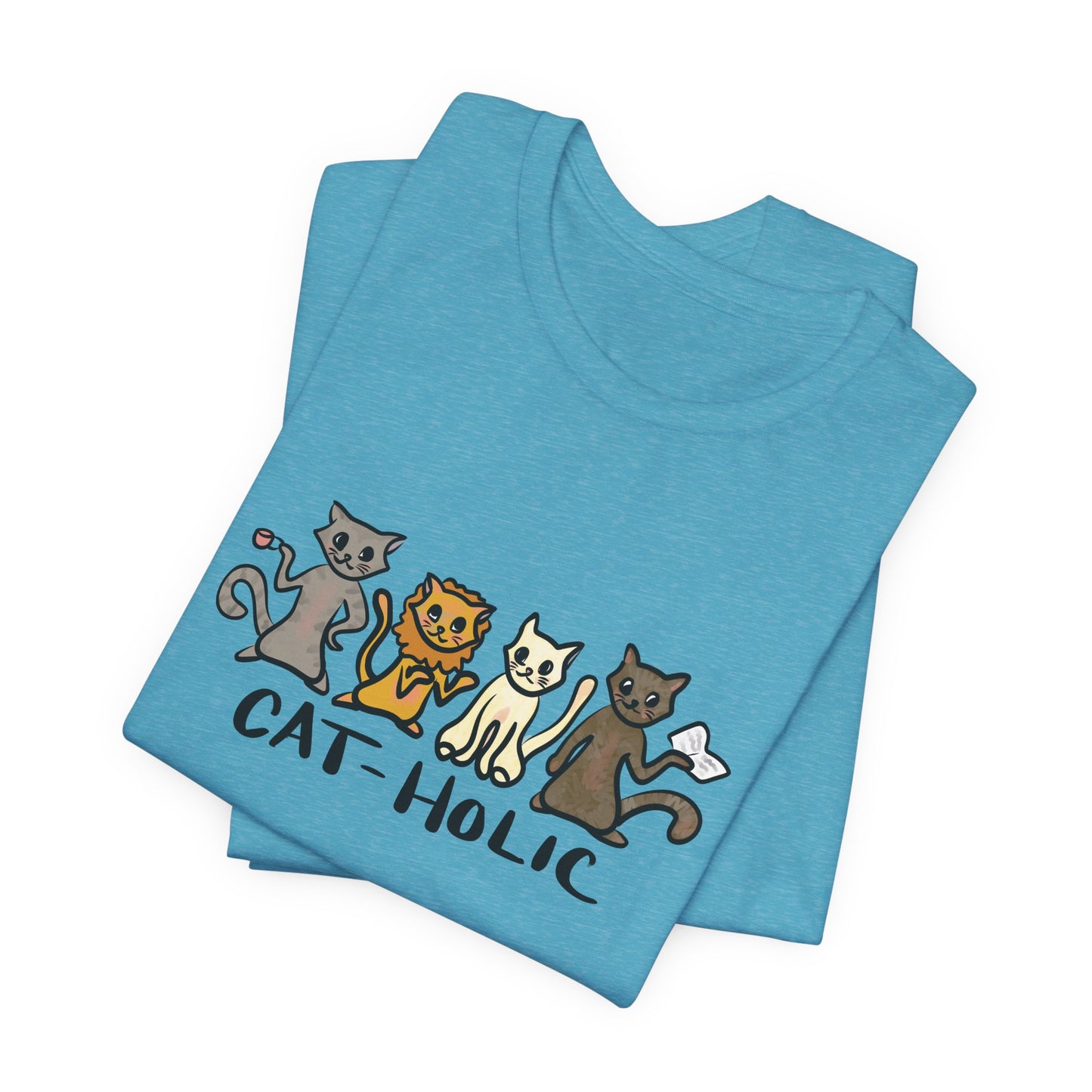 Cat-holic Short Sleeve Tee