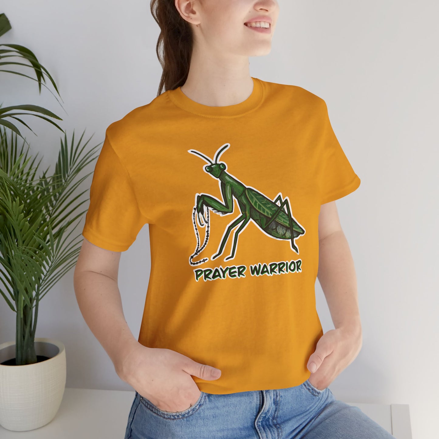 Prayer Warrior Praying Mantis Adult Tee