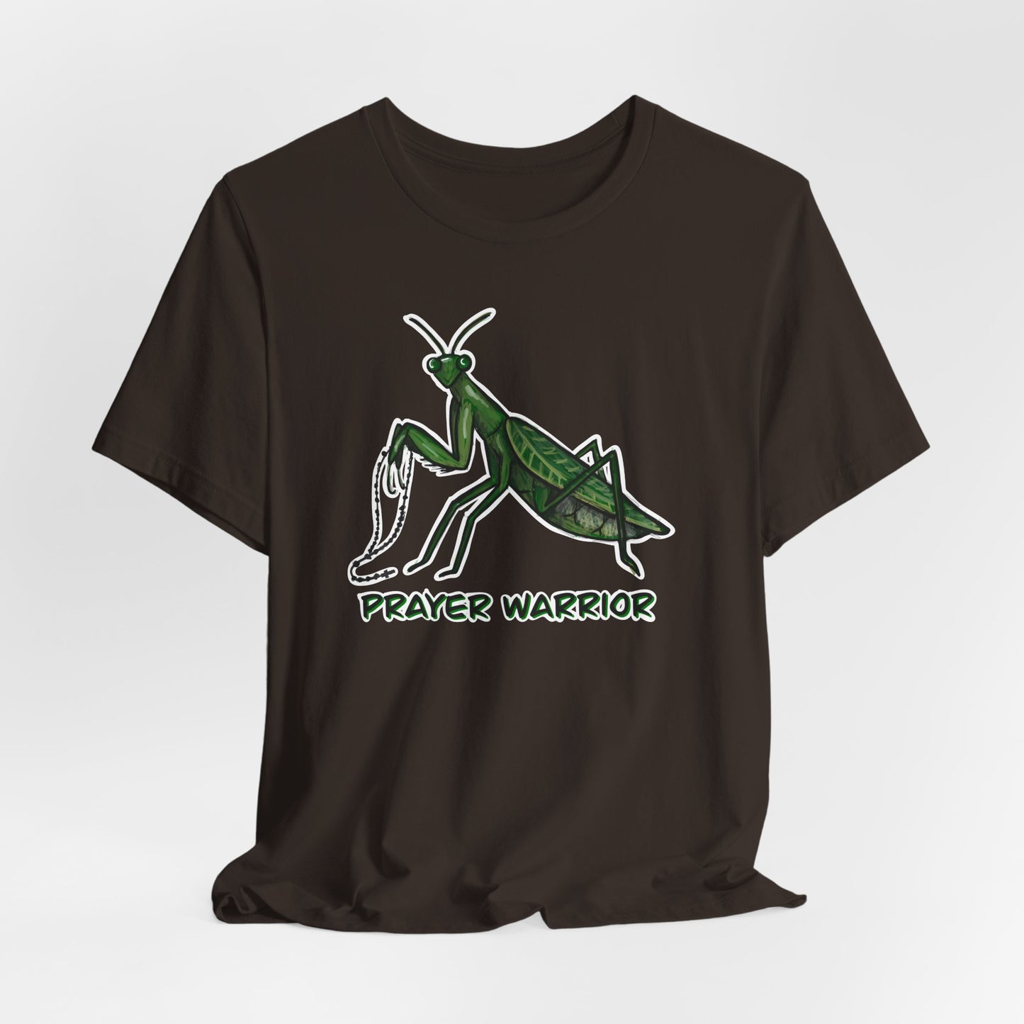 Praying Mantis Prayer Warrior Adult Tee