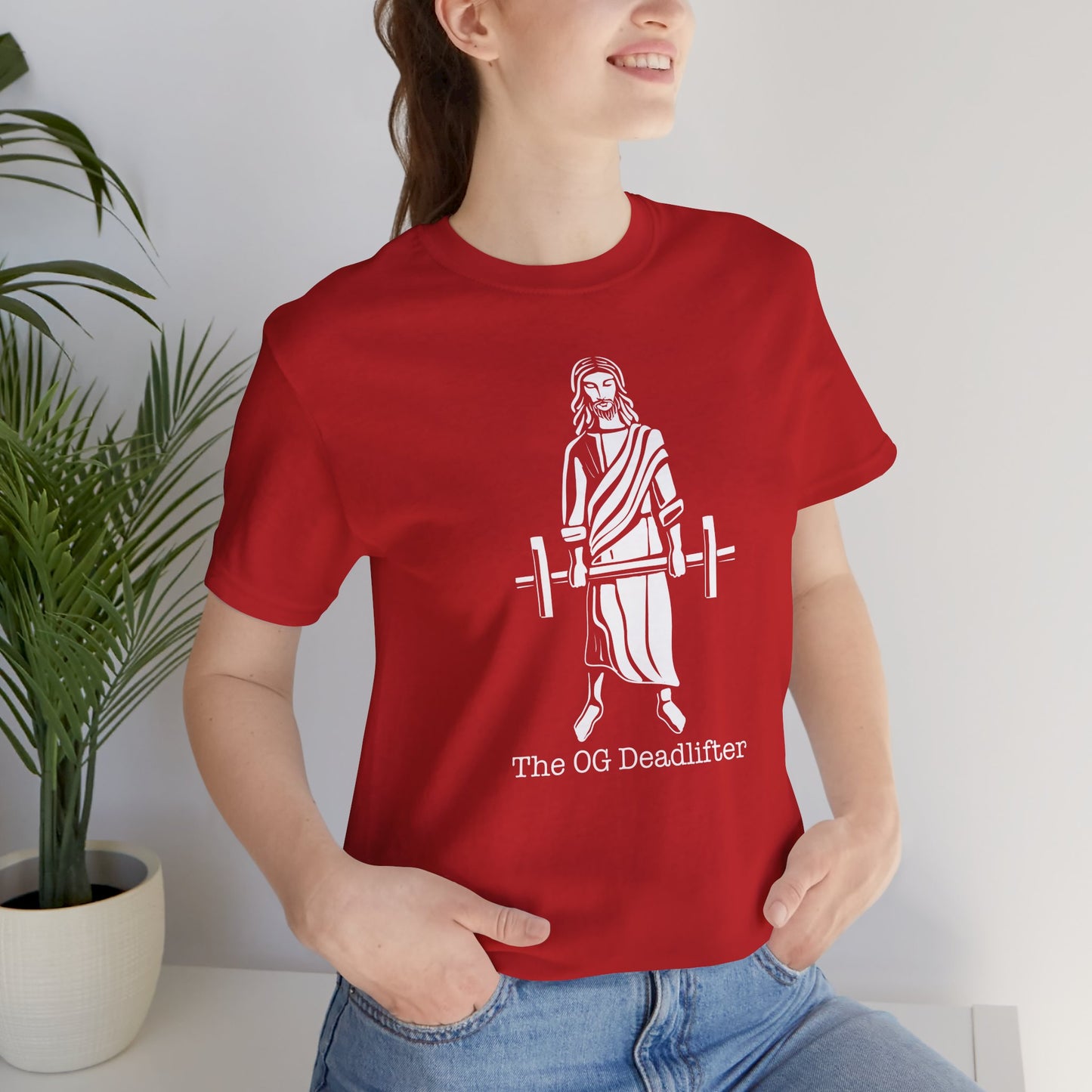 Jesus the Original Deadlifter Short Sleeve Tee