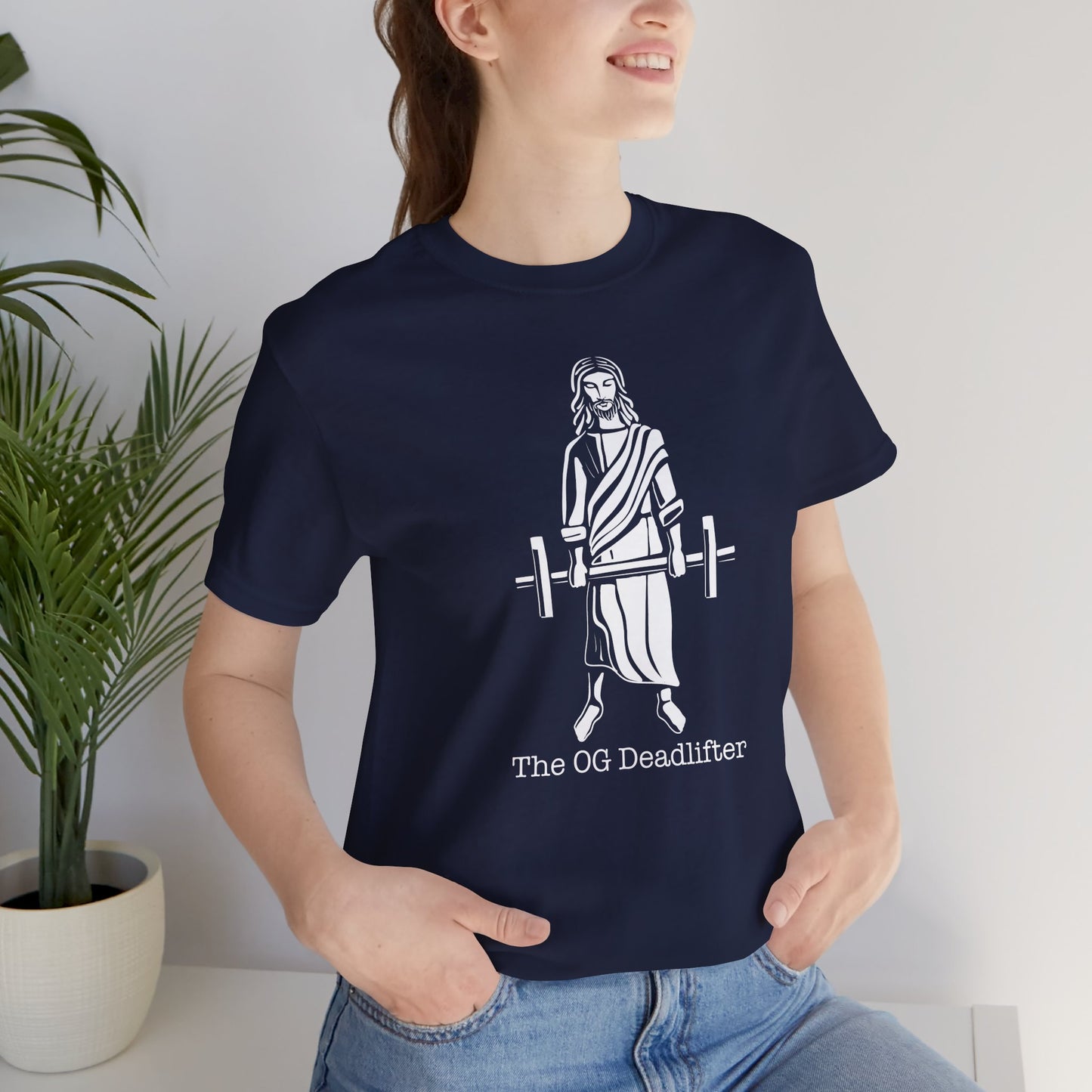 Jesus the Original Deadlifter Short Sleeve Tee