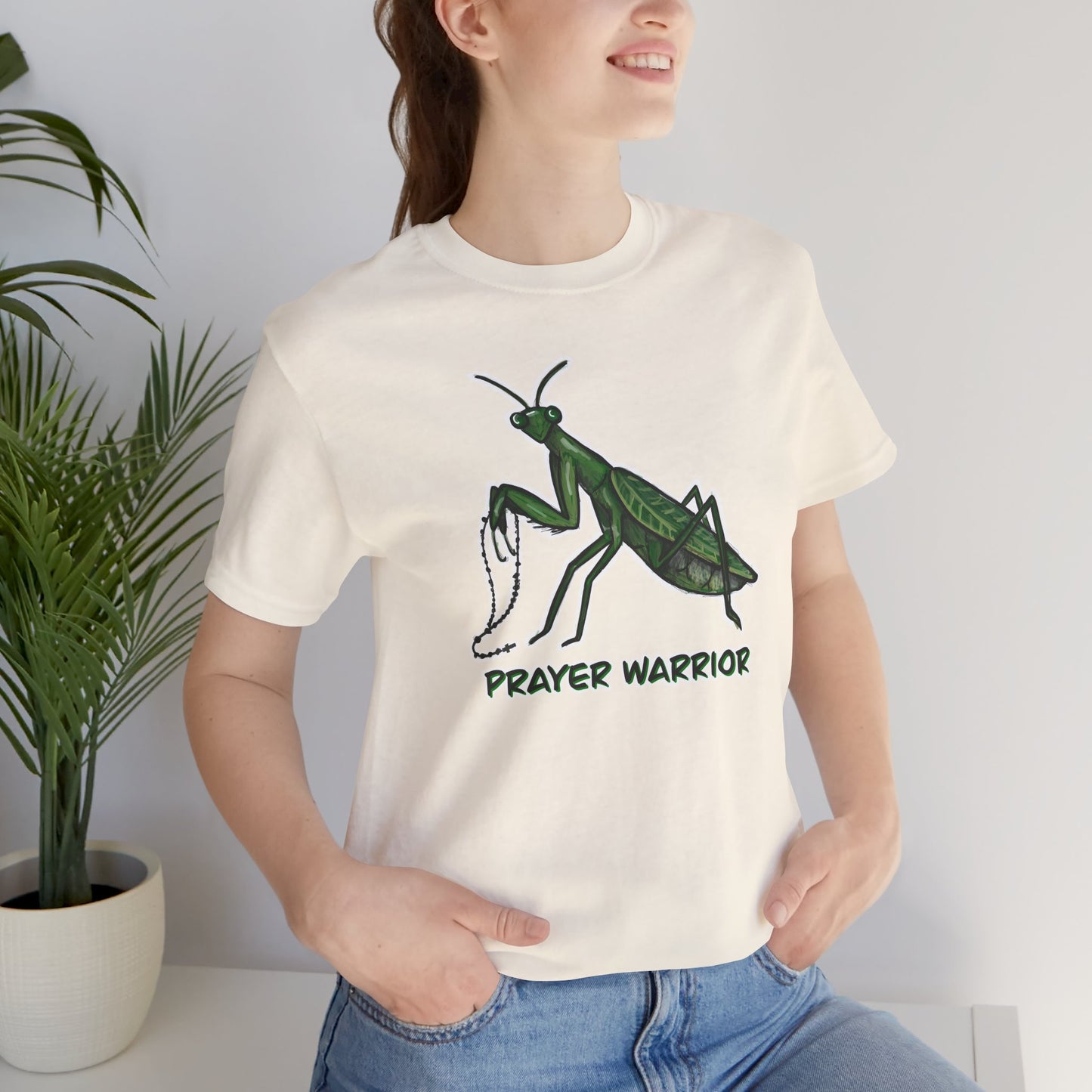 Prayer Warrior Praying Mantis Adult Tee