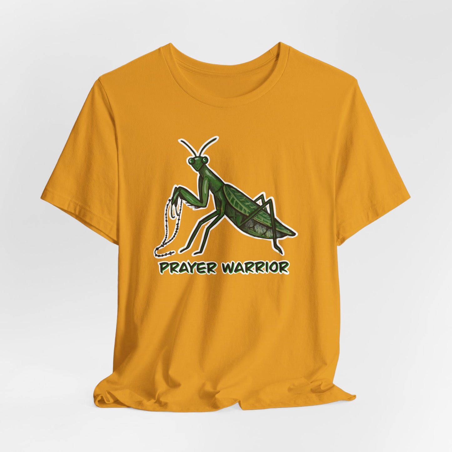 Praying Mantis Prayer Warrior Adult Tee