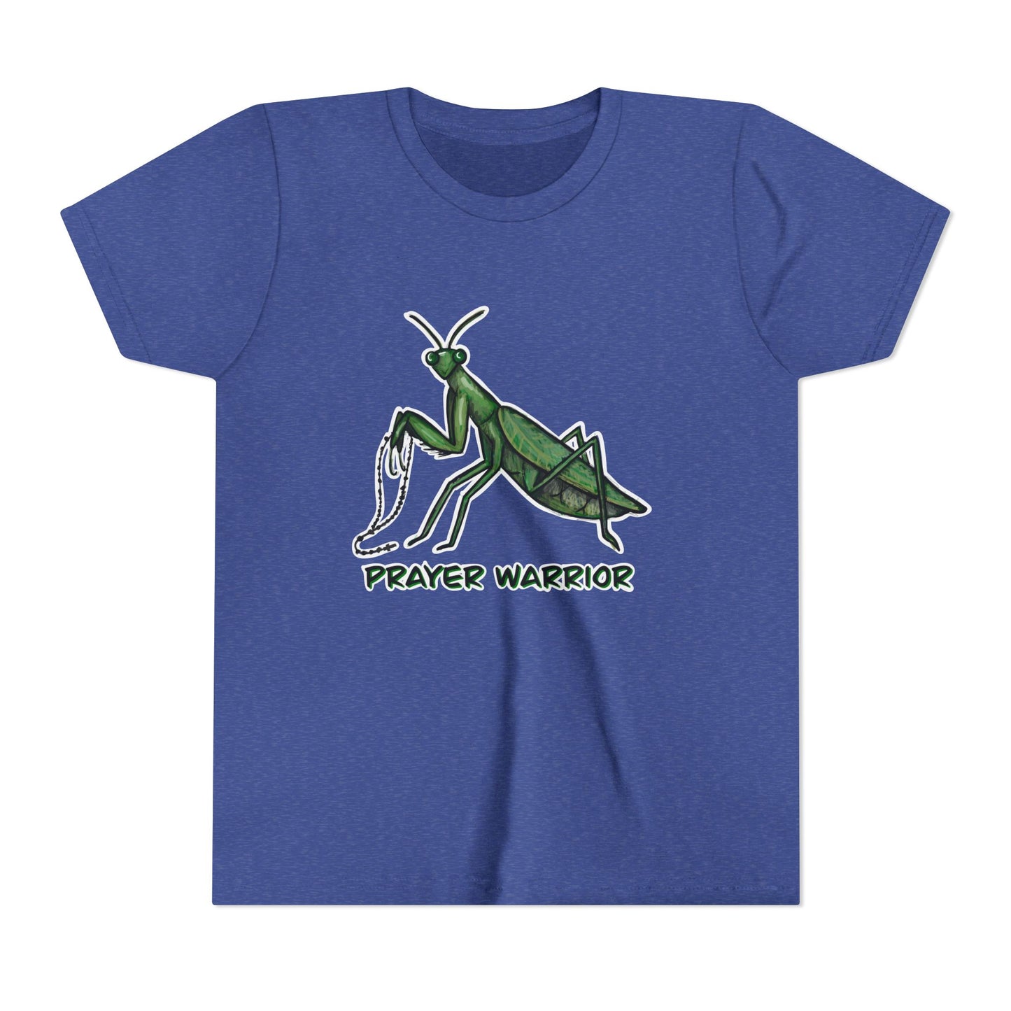 Prayer Warrior Praying Mantis Youth Short Sleeve Tee