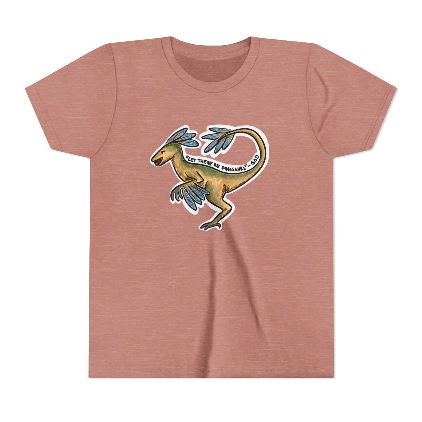 God Made Dinosaurs Youth Short Sleeve Tee