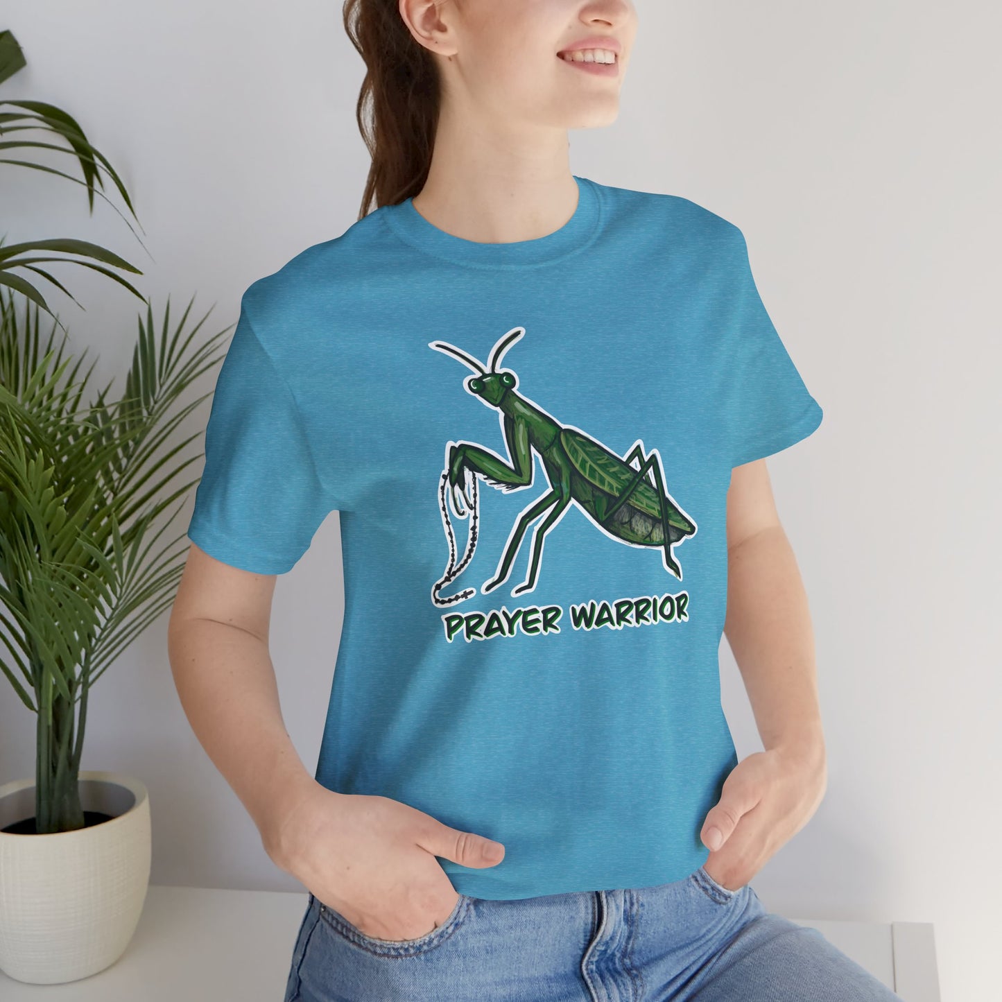 Prayer Warrior Praying Mantis Adult Tee