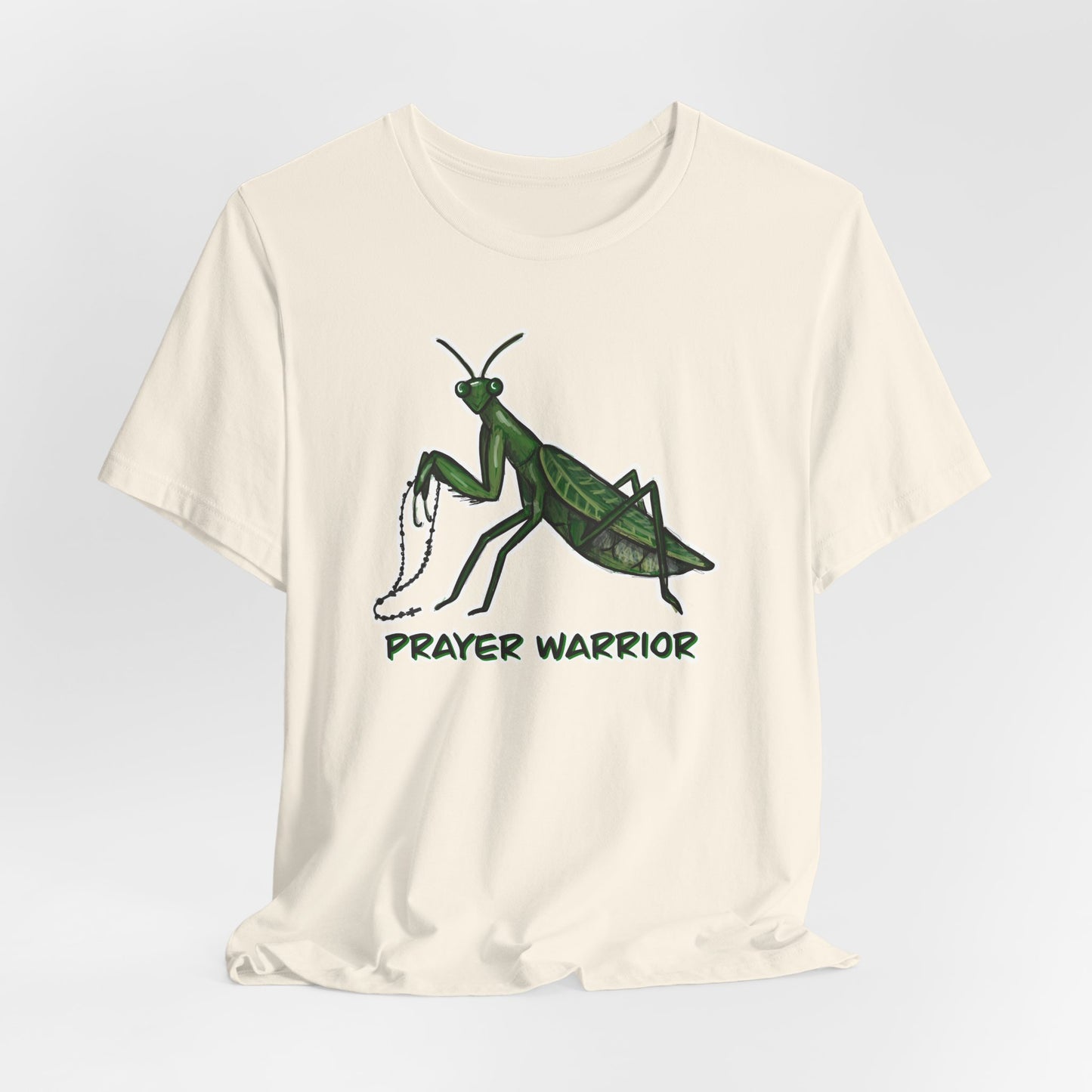 Praying Mantis Prayer Warrior Adult Tee