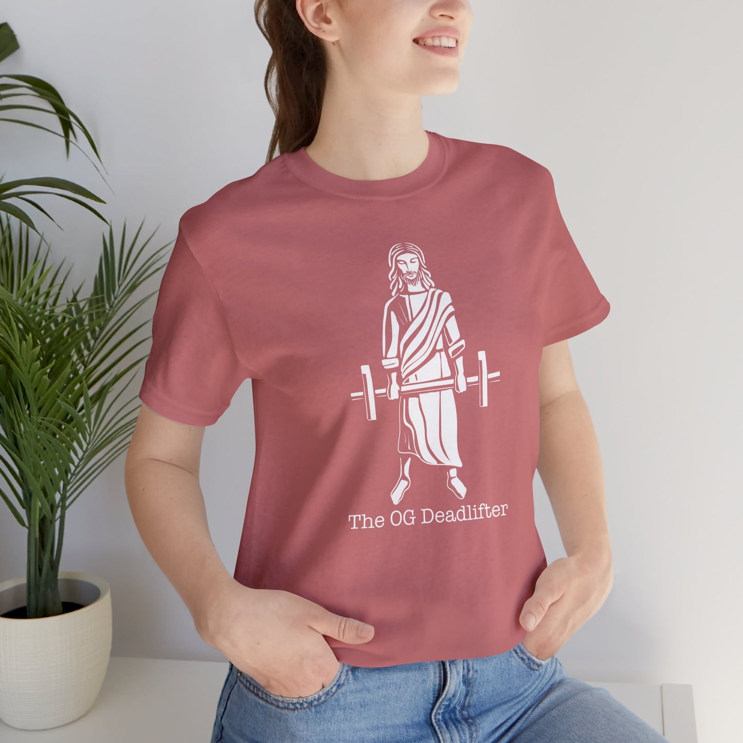 Jesus the Original Deadlifter Short Sleeve Tee