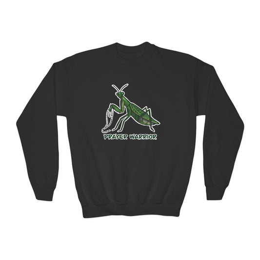 Praying Mantis Prayer Warrior Youth Sweatshirt