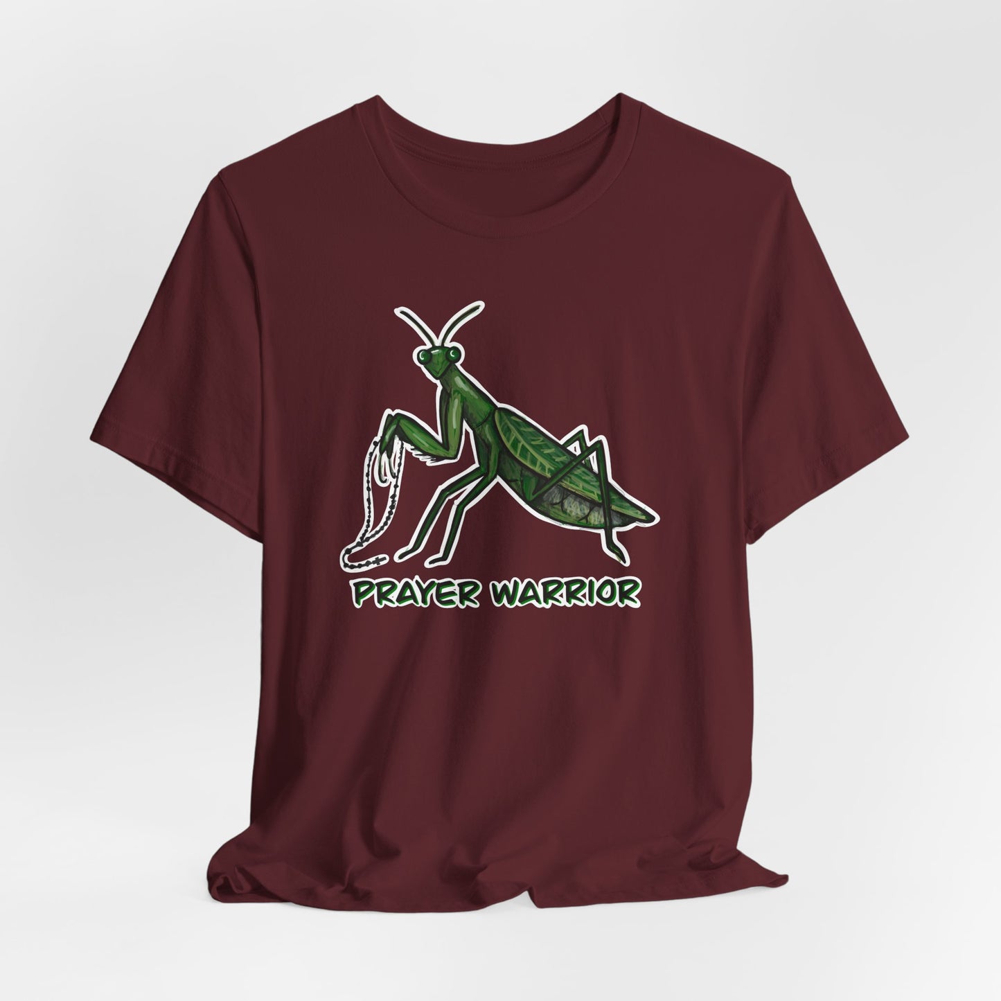 Praying Mantis Prayer Warrior Adult Tee