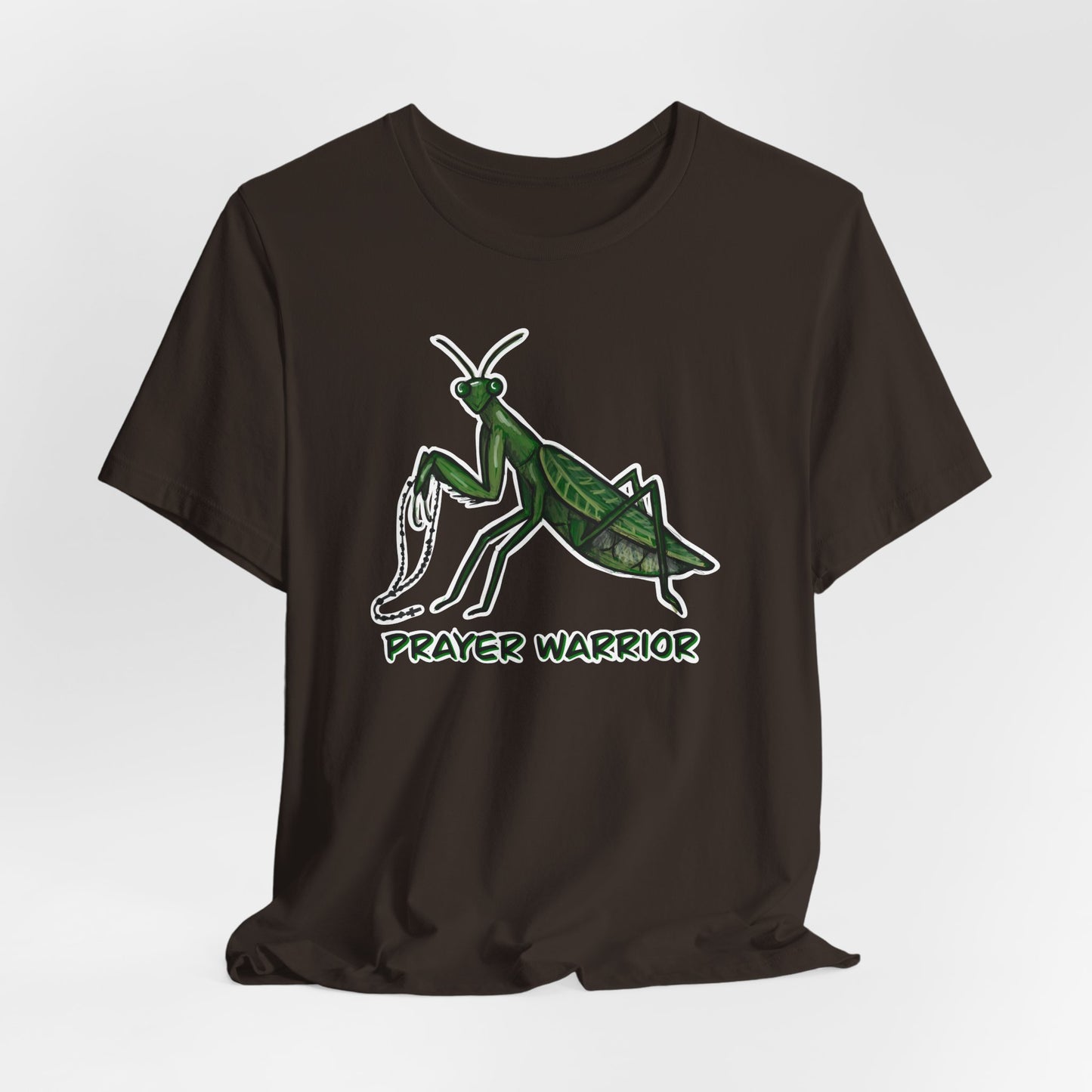 Prayer Warrior Praying Mantis Adult Tee