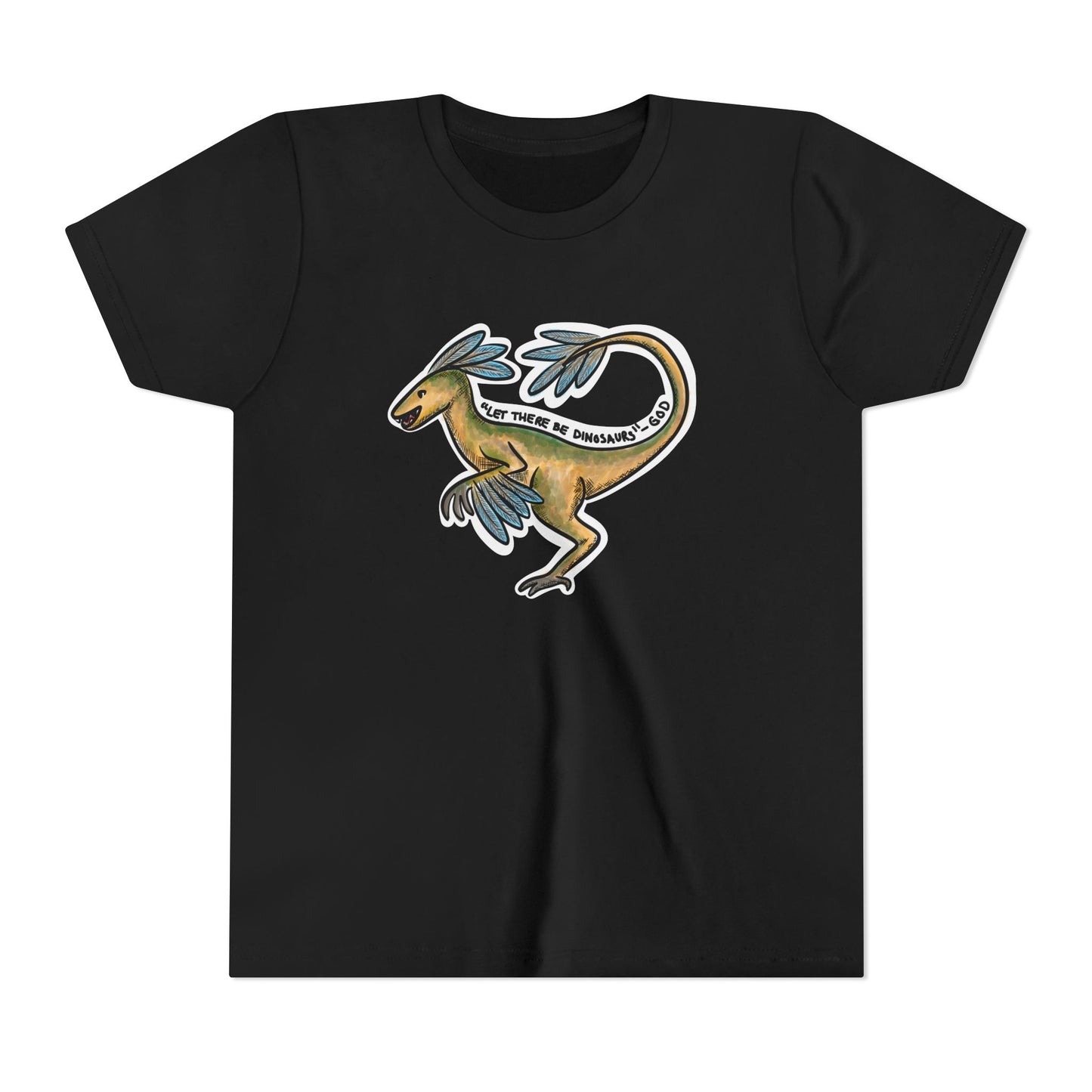 God Made Dinosaurs Youth Short Sleeve Tee
