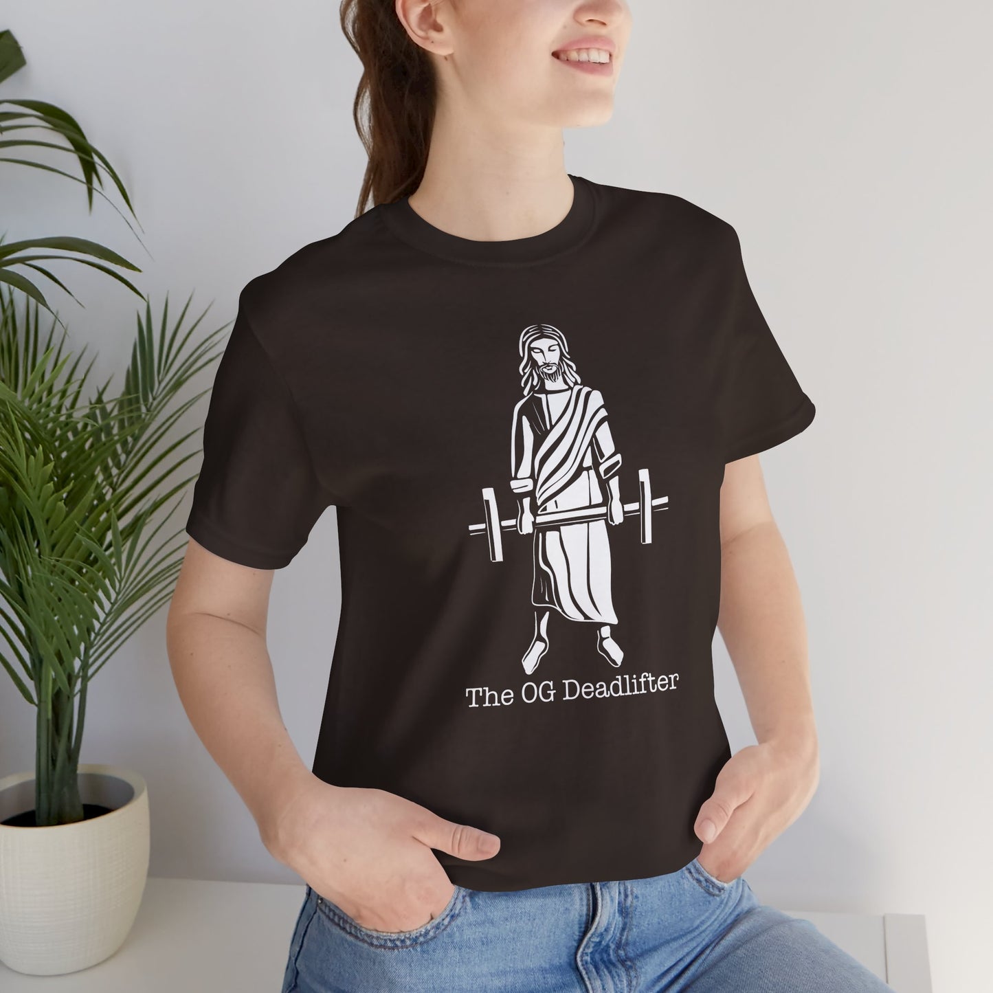 Jesus the Original Deadlifter Short Sleeve Tee