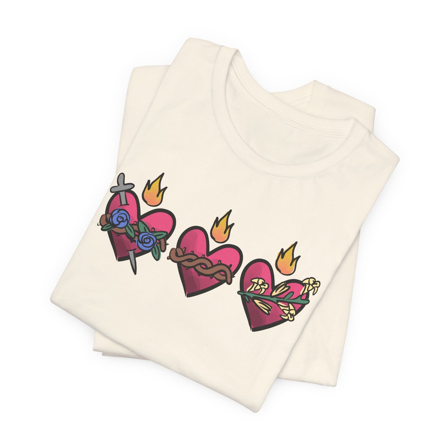 Holy Family Hearts Jersey Tee