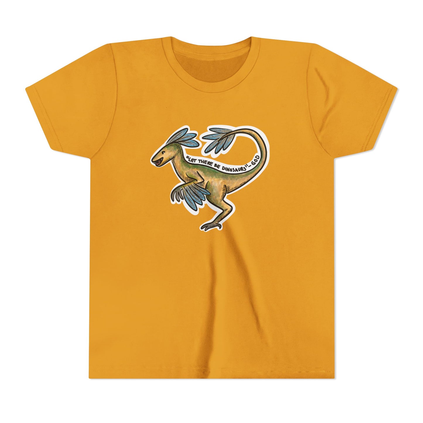 God Made Dinosaurs Youth Short Sleeve Tee