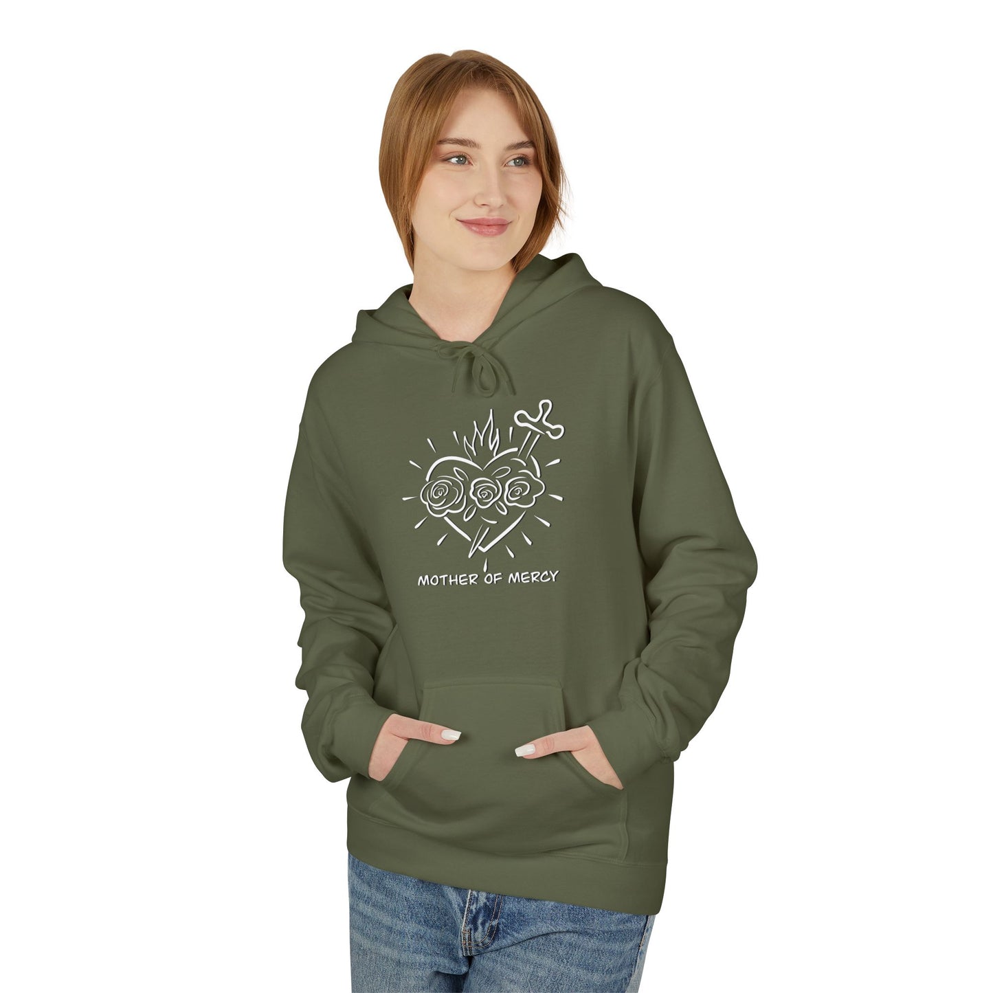 Mother of Mercy Unisex Midweight Softstyle Fleece Hoodie