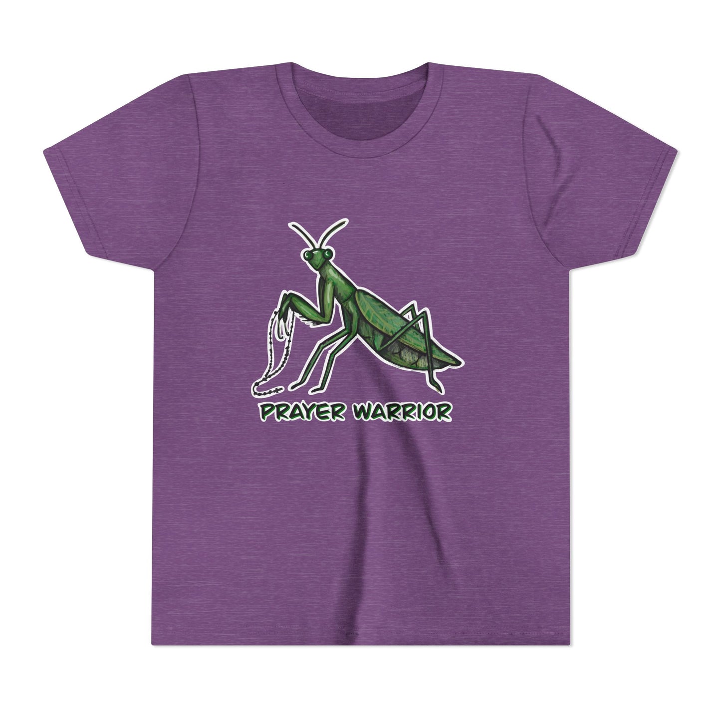 Prayer Warrior Praying Mantis Youth Short Sleeve Tee