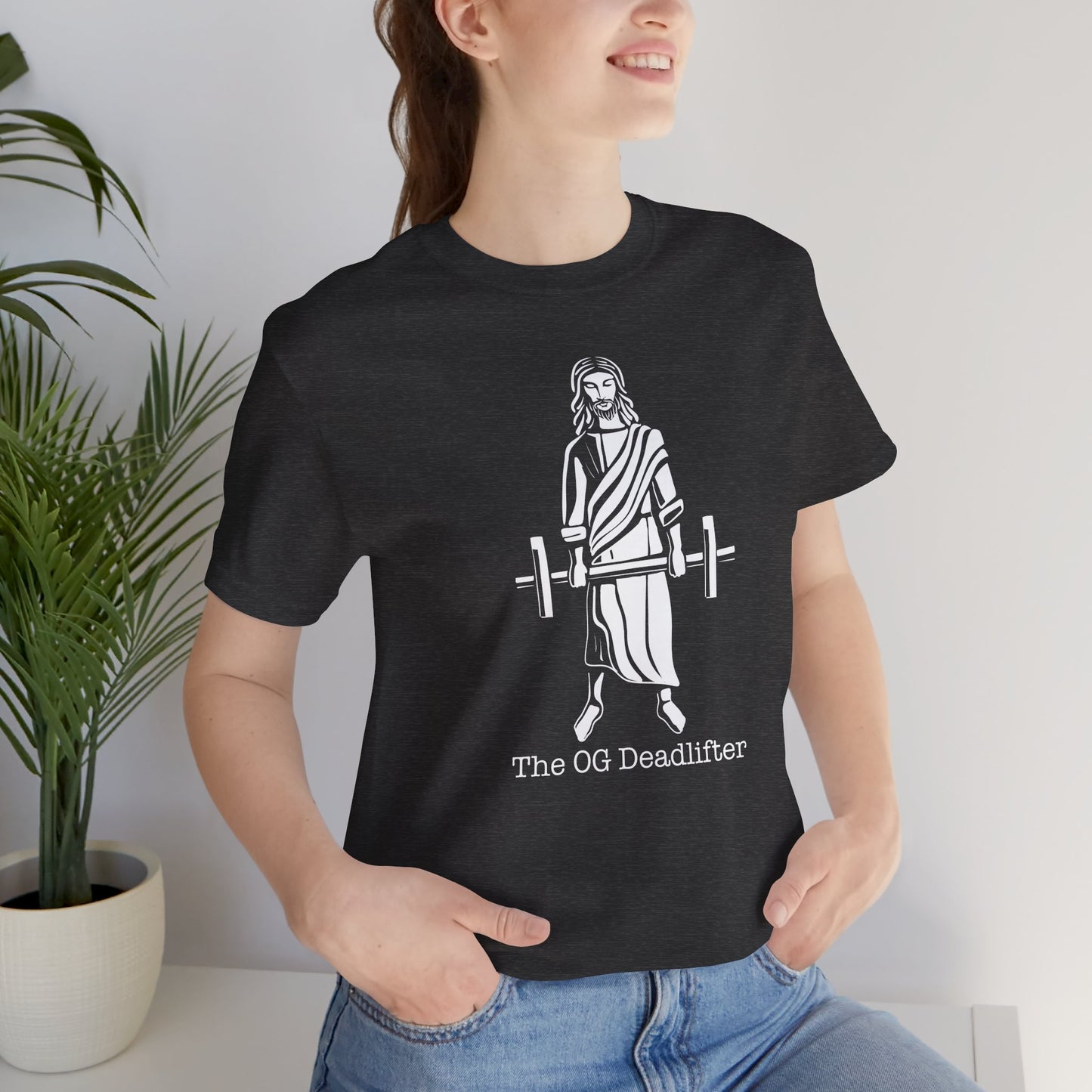 Jesus the Original Deadlifter Short Sleeve Tee